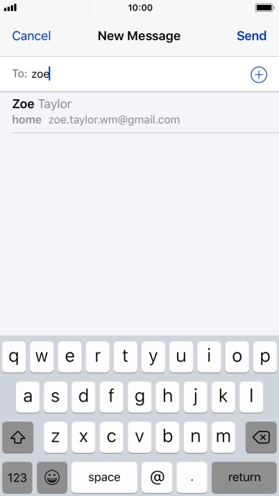 Press the required contact.