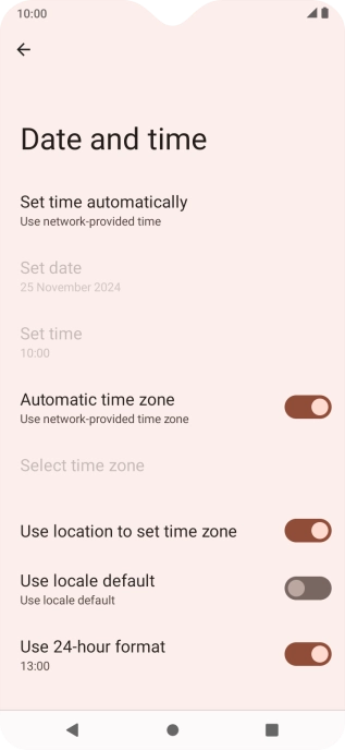 Press the Home key to return to the home screen.