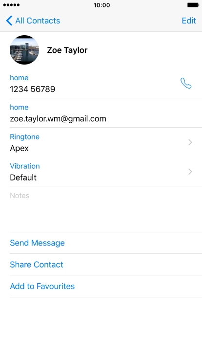 Press the Home key to return to the home screen.