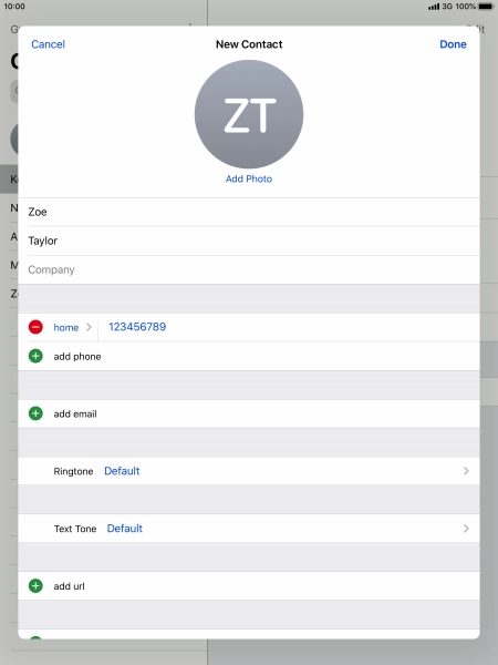 Press Done. Press Done.