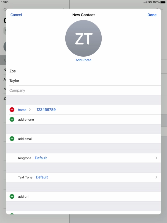 Press Done. Press Done.