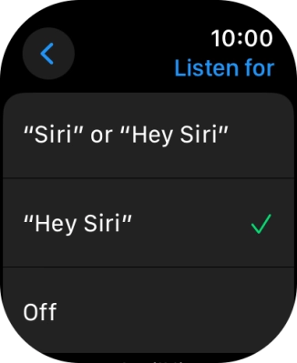 Press the required setting to turn the function on or off.