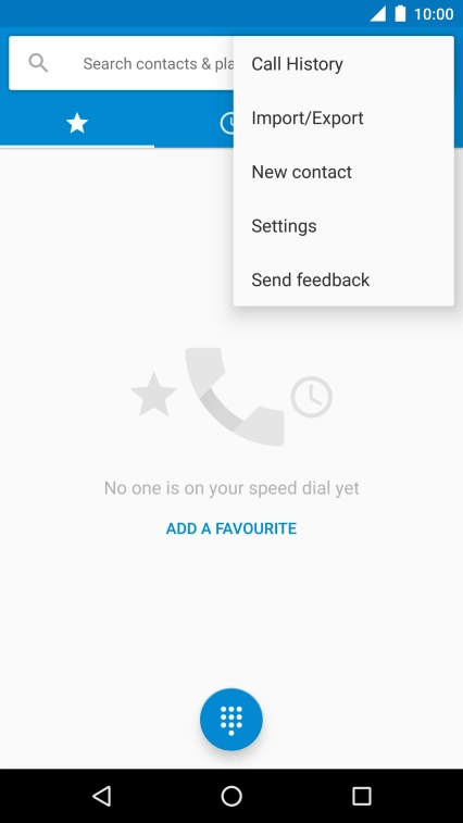 Press Settings.