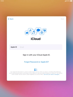 Press the field next to 