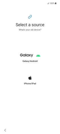 Press the required setting and follow the instructions on the screen to transfer the content from another phone.
