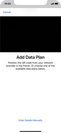 Place the QR code you've received inside the phone camera frame to scan the code.