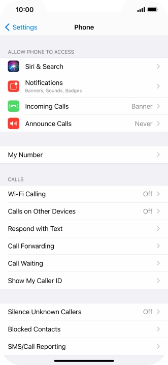 Press Wi-Fi Calling.