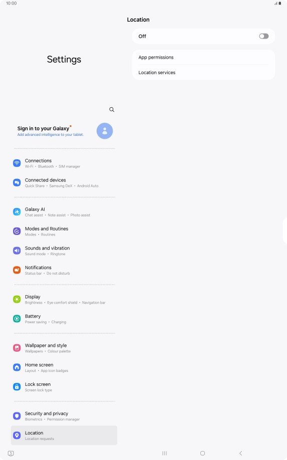 Press the indicator to turn the function on or off.