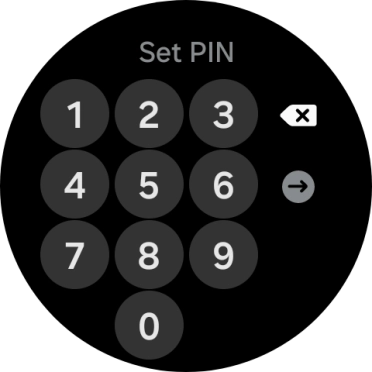 Key in the required PIN and follow the instructions on the screen to create a PIN as lock code.