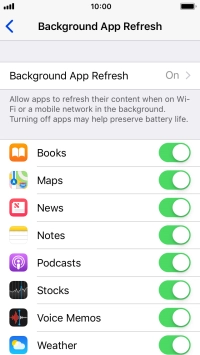 Press Background App Refresh.