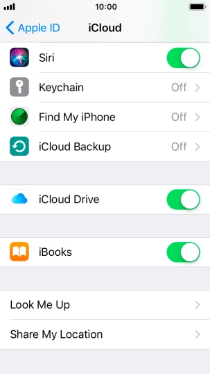 Press iCloud Backup.
