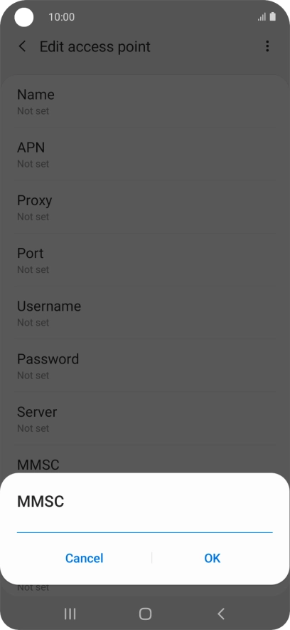 Key in http://pxt.vodafone.net.au/pxtsend and press OK.