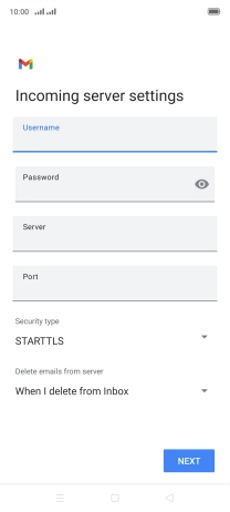 Press the field below 