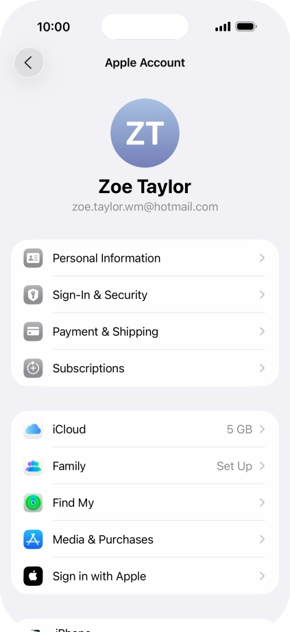 Press Find My. Press Find My.