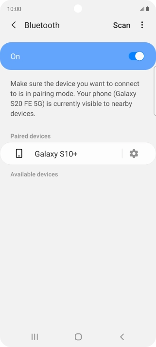 Press the Home key to return to the home screen.