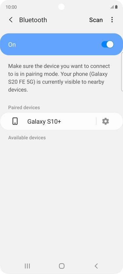 Press the Home key to return to the home screen.