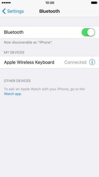 Press the Home key to return to the home screen.