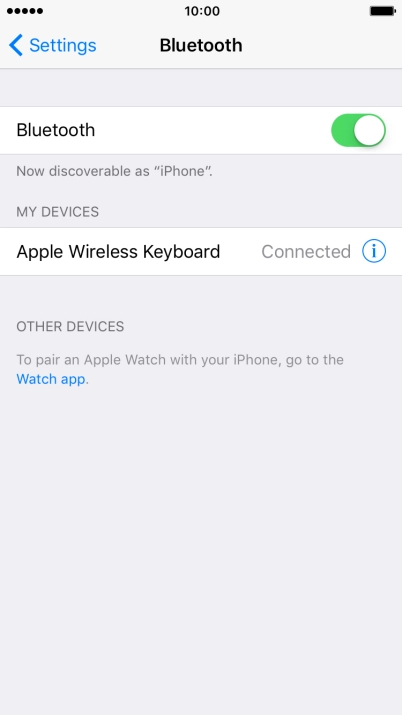 Press the Home key to return to the home screen.