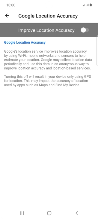 If you press the indicator next to 