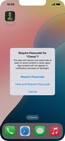 Press Require Passcode.