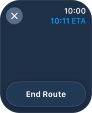 Press End Route.