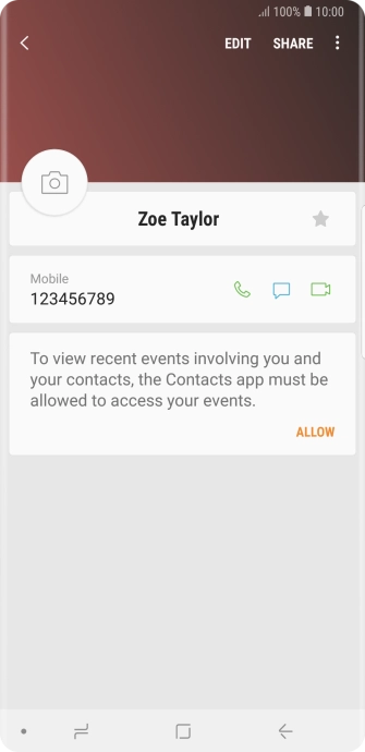 Press the Home key to return to the home screen.