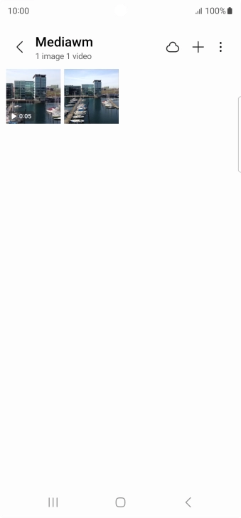 Press and hold any picture or video clip. Press and hold any picture or video clip.