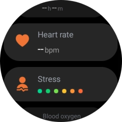 Press Heart rate.