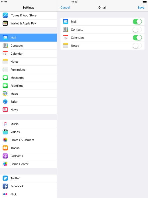 If this screen is displayed, you email account has been recognised and set up automatically. Follow the instructions on the screen to key in more information and finish setting up your tablet.