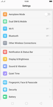 Press Dual SIM & Mobile.