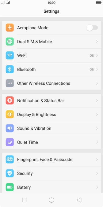 Press Dual SIM & Mobile.