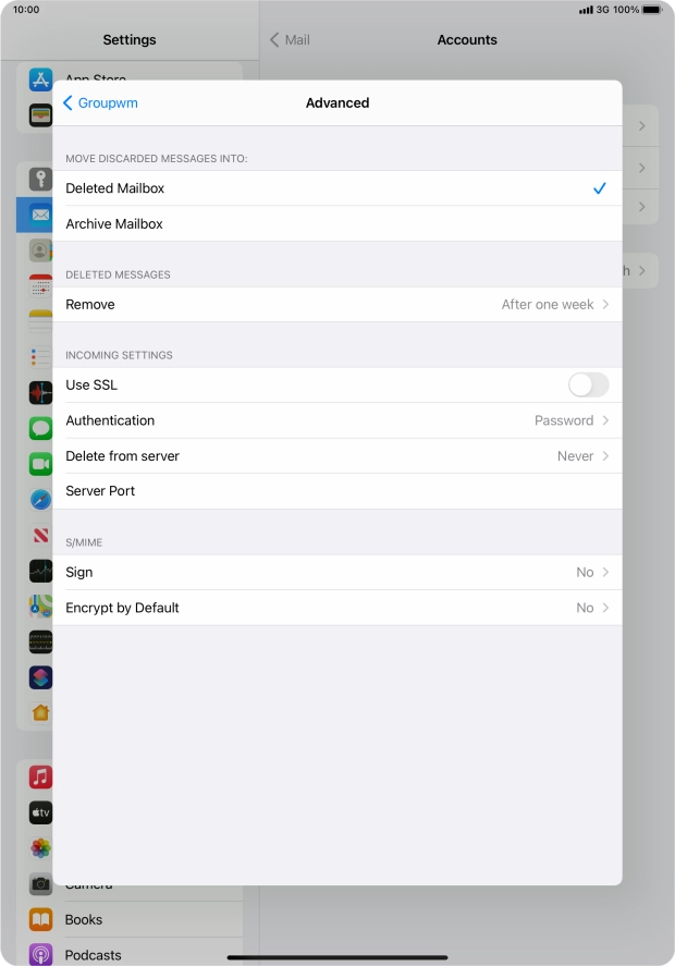 Press Authentication.
