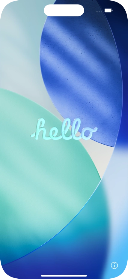 Slide your finger upwards starting from the bottom of the screen.