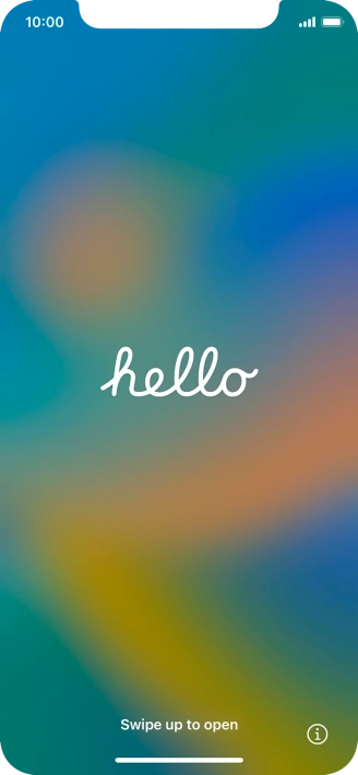 Slide your finger upwards starting from the bottom of the screen.