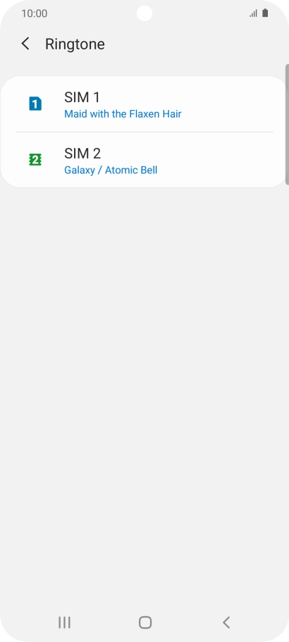 Press the Home key to return to the home screen.