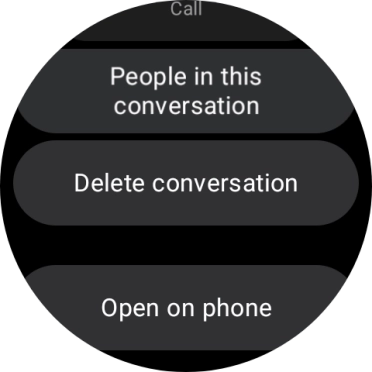 Press Delete conversation.