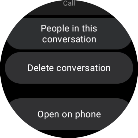 Press Delete conversation.