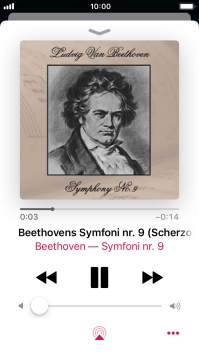 Press arrow right to go to the next audio file.