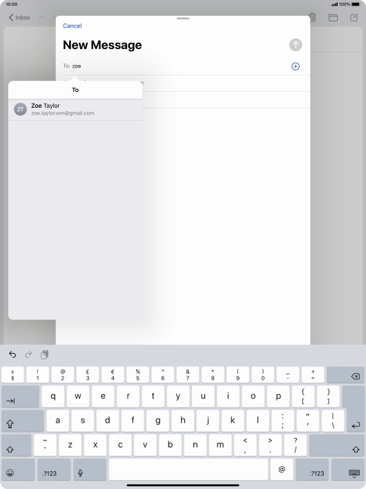 Press the required contact.