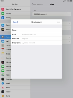Press Email and key in your email address. Press Email and key in your email address.