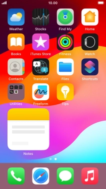 If you're using a Widget Stack: slide up or down on the stack to select the required widget.
