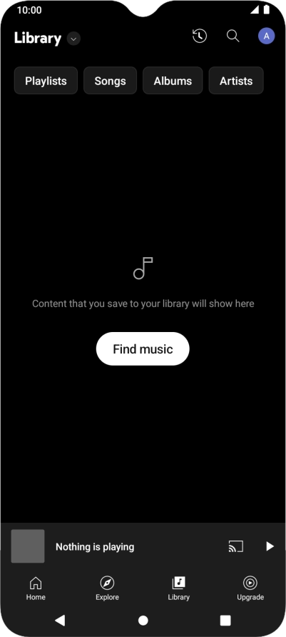 Press the drop down list.