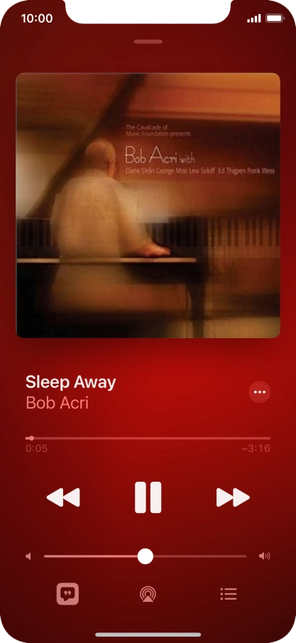 Press arrow right to go to the next audio file.