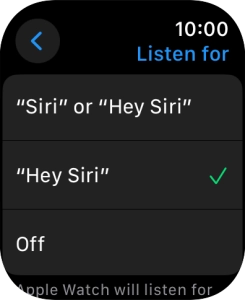Press the required setting to turn the function on or off.