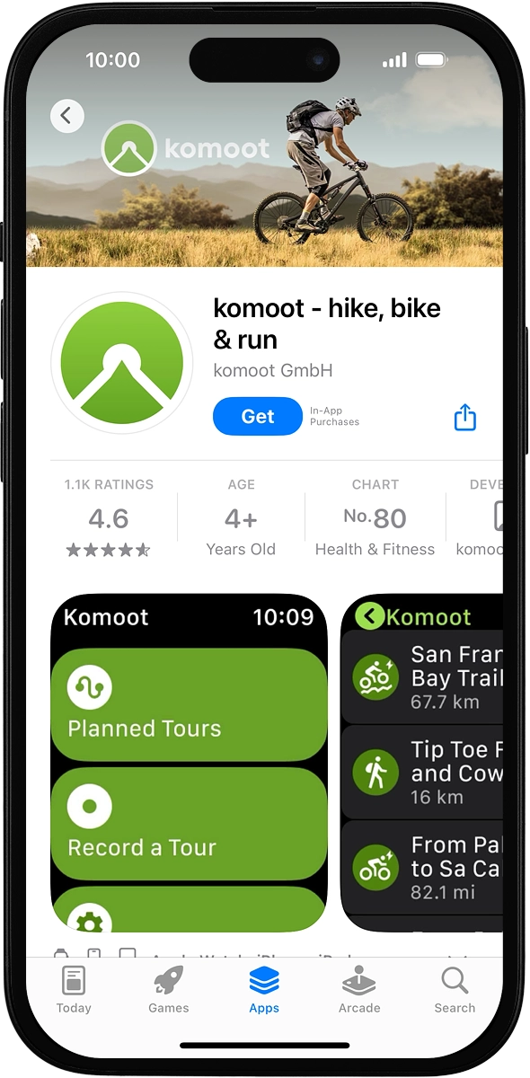 On your phone: Press Get and follow the instructions on the screen to install the app.
