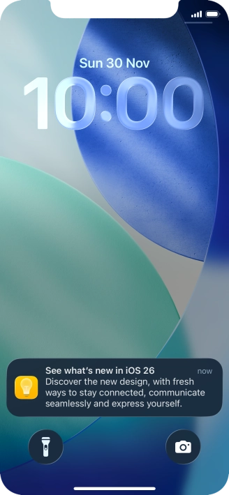 Press the required notification and follow the instructions on the screen to use the selected function.