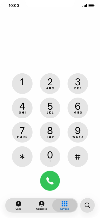 Key in ##002# and press the call icon.
