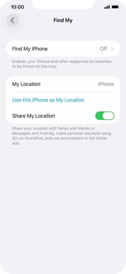 Press Find My iPhone.