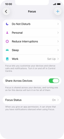 Press Do Not Disturb.