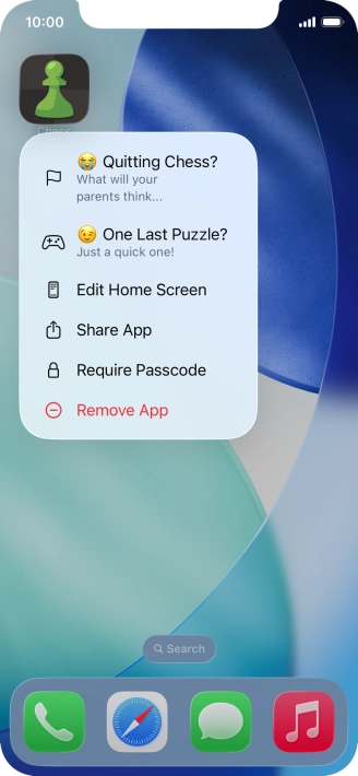 Press Require Passcode.